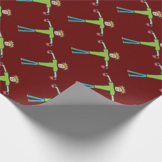 Kettlebell Geschenkpapier (Ecke)