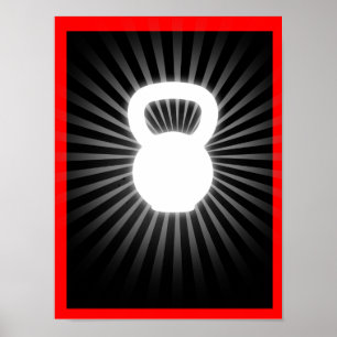 Kettlebell Glow Poster - vom RX Projekt