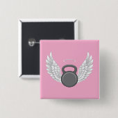 Kettlebell Heaven Button (Vorne & Hinten)