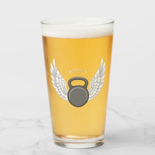 Kettlebell Heaven Glas (Vorne (Gefüllt))