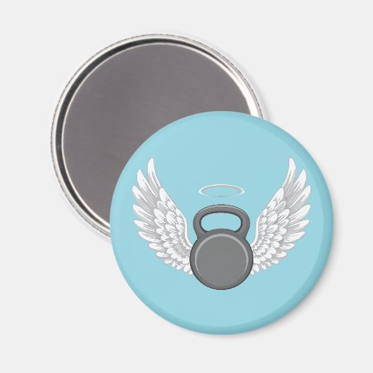 Kettlebell Heaven Magnet (Vorderseite/Rückseite)