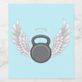 Kettlebell Heaven Weinetikett (Einzelnes Label)