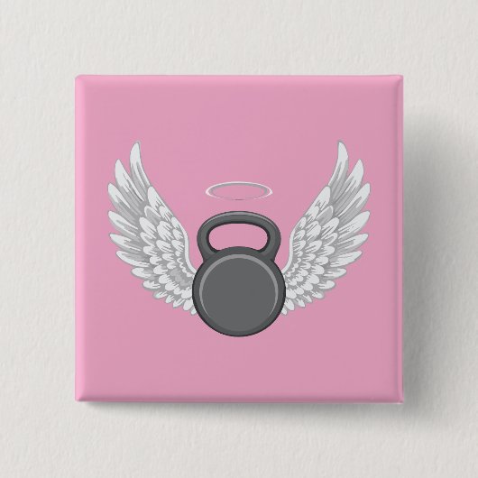 Kettlebell-Himmel Button (Vorderseite)