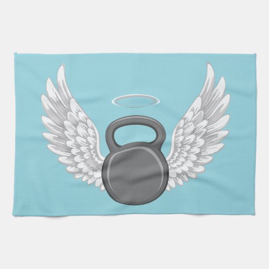 Kettlebell-Himmel Geschirrtuch (Horizontal)