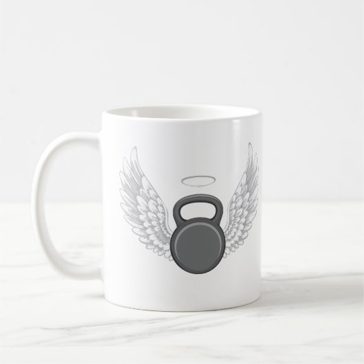 Kettlebell-Himmel Kaffeetasse (Links)