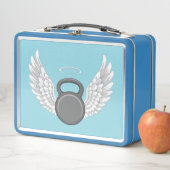 Kettlebell-Himmel Metall Brotdose (Beispiel)