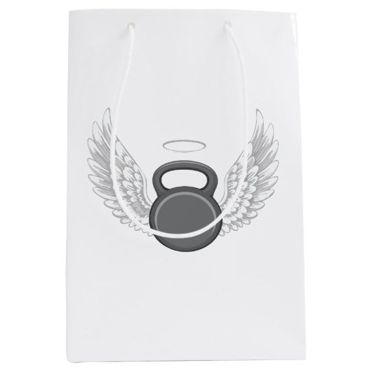 Kettlebell-Himmel Mittlere Geschenktüte (Vorderseite)