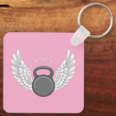 Kettlebell-Himmel Schlüsselanhänger (Rückseite)