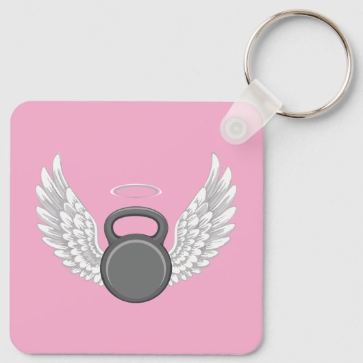 Kettlebell-Himmel Schlüsselanhänger (Rückseite)