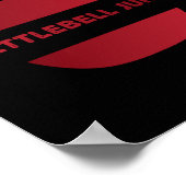 Kettlebell Junkie Fitness Muskel Gebäude Workout Poster (Ecke)