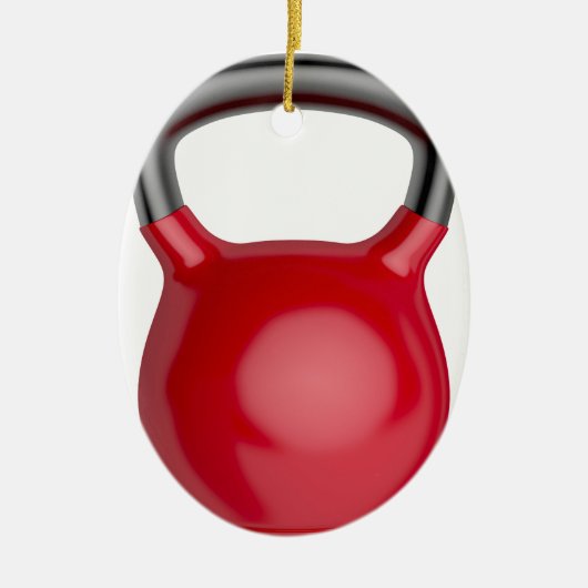 Kettlebell Keramik Ornament (Vorne)