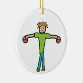 Kettlebell Keramik Ornament (Rechts)