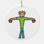 Kettlebell Keramik Ornament (Hinten)