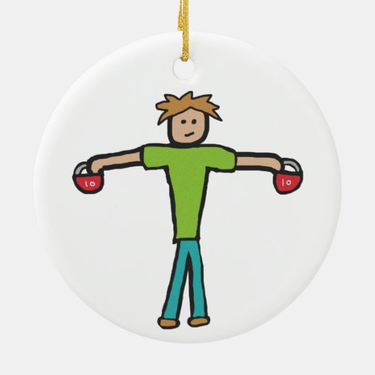 Kettlebell Keramik Ornament (Hinten)