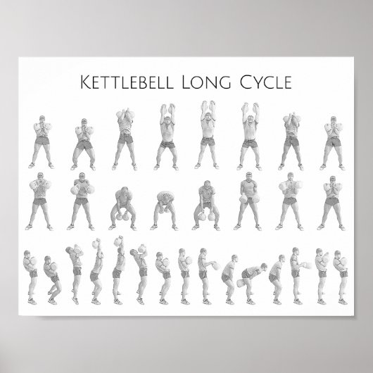 Kettlebell Long Cycle Poster (Vorne)