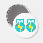 Kettlebell Magnet (Vorderseite/Rückseite)