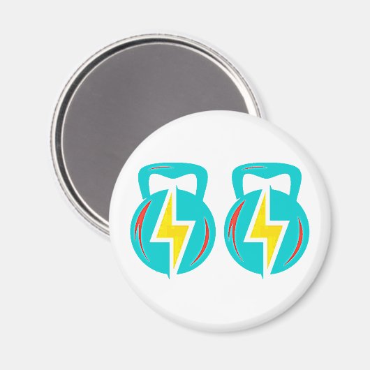 Kettlebell Magnet (Vorderseite/Rückseite)