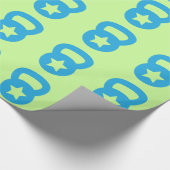 Kettlebell mit einem leeren Stern Geschenkpapier (Ecke)