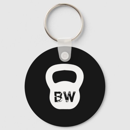 Kettlebell Personal Trainer Schlüsselanhänger (Vorderseite)