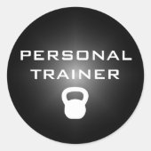 Kettlebell Personal Trainer Sticker (Vorderseite)
