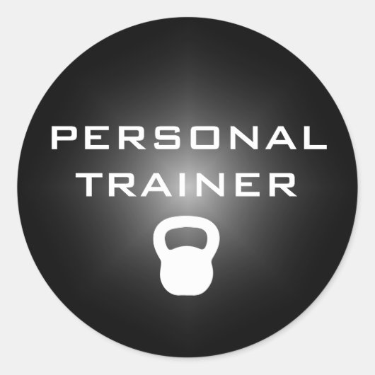 Kettlebell Personal Trainer Sticker (Vorderseite)