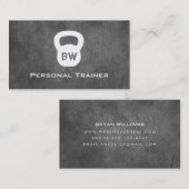 Kettlebell persönliche Trainer-Visitenkarte Visitenkarte (Vorne/Hinten)