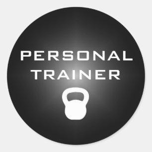 Kettlebell persönlicher Trainer-Aufkleber Runder Aufkleber