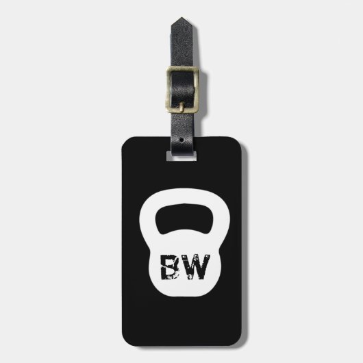 Kettlebell persönlicher Trainer-Gepäckanhänger Gepäckanhänger (Vorderseite vertikal)