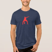 Kettlebell Power: Dynamisches Swing Tri-Blend Shirt (Vorderseite)