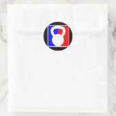 Kettlebell Pro Logo-Aufkleber Runder Aufkleber (Tasche)