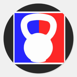 Kettlebell Pro Logo-Aufkleber Runder Aufkleber