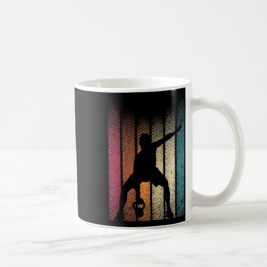Kettlebell Retro Workout PowerHeader Bodybuilder Kaffeetasse (Rechts)