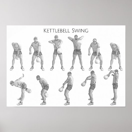 Kettlebell Swing Poster (Vorne)