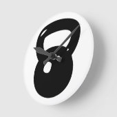 Kettlebell Training Runde Wanduhr (Winkel)