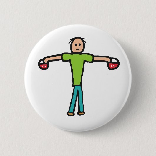 Kettlebells Button (Vorderseite)