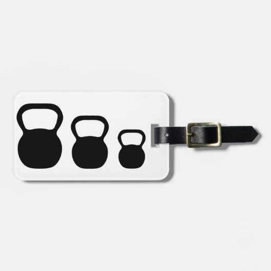 Kettlebells Gepäckanhänger (Vorderseite horizontal)