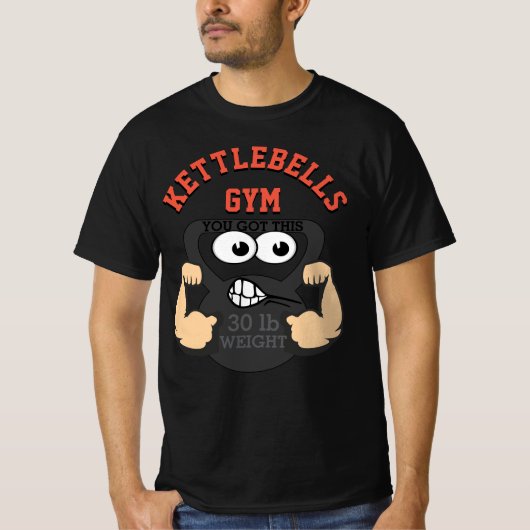 Kettlebells Gym Workout T-Shirt (Vorderseite)