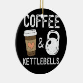 Kettlebells Kaffee HIIT Fitness Workout Gym Keramik Ornament (Rechts)