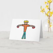 Kettlebells Karte (Gelbe Blume)