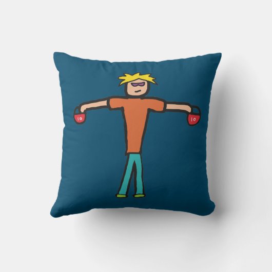 Kettlebells Kissen (Rückseite)