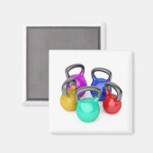 Kettlebells Magnet (Vorderseite/Rückseite)