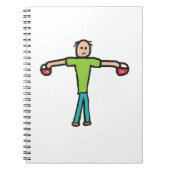 Kettlebells Notizblock (Vorderseite)