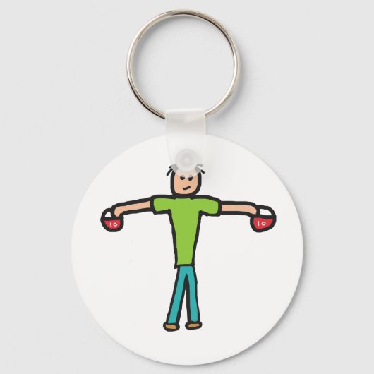 Kettlebells Schlüsselanhänger (Vorderseite)