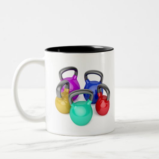 Kettlebells Zweifarbige Tasse (Links)