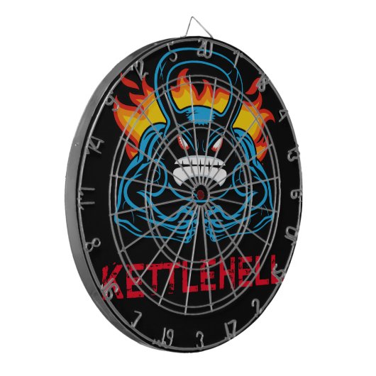 Kettlehell Dartscheibe (Vorderseite Links)