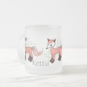 Kettu -- Niedlicher finnischer Fox Mattglastasse (Vorderseite Links)