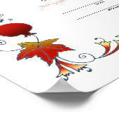 Ketubah mit Baum des Lebens im Herbst 170926 Poster (Ecke)