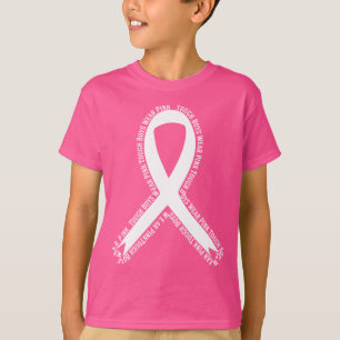 Keuche tragen rosa Brustkrebs T-Shirt