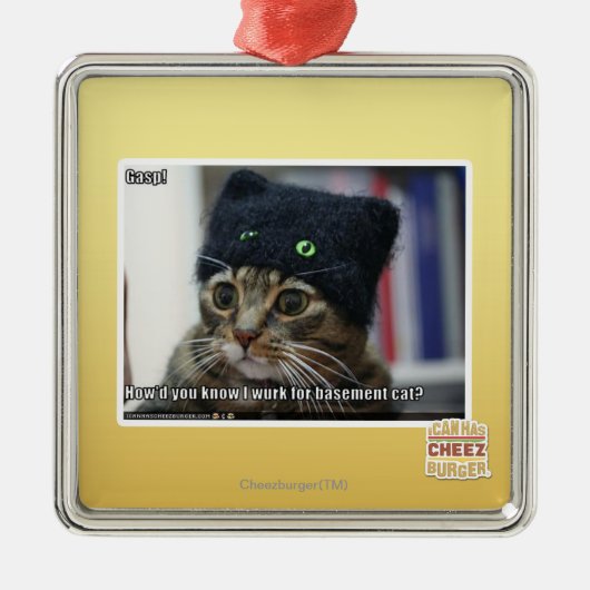 Keuchen! Silbernes Ornament (Vorne)