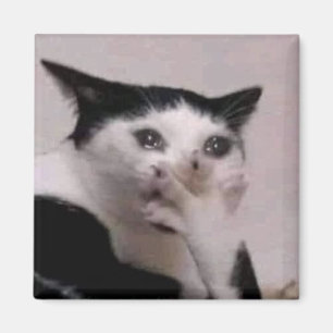 Keuchkatze Meme Magnet